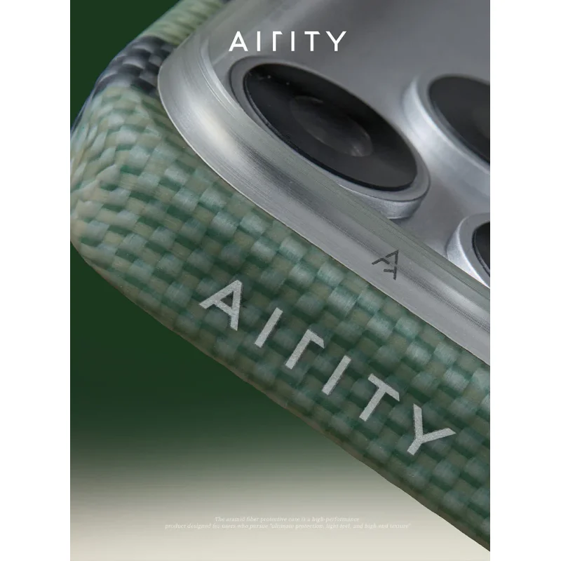 Capa Apokin para Apple iPhone 17 Pro Max / 18 Pro Max Fibra de Aramida Airity Ouro - Imagem 4