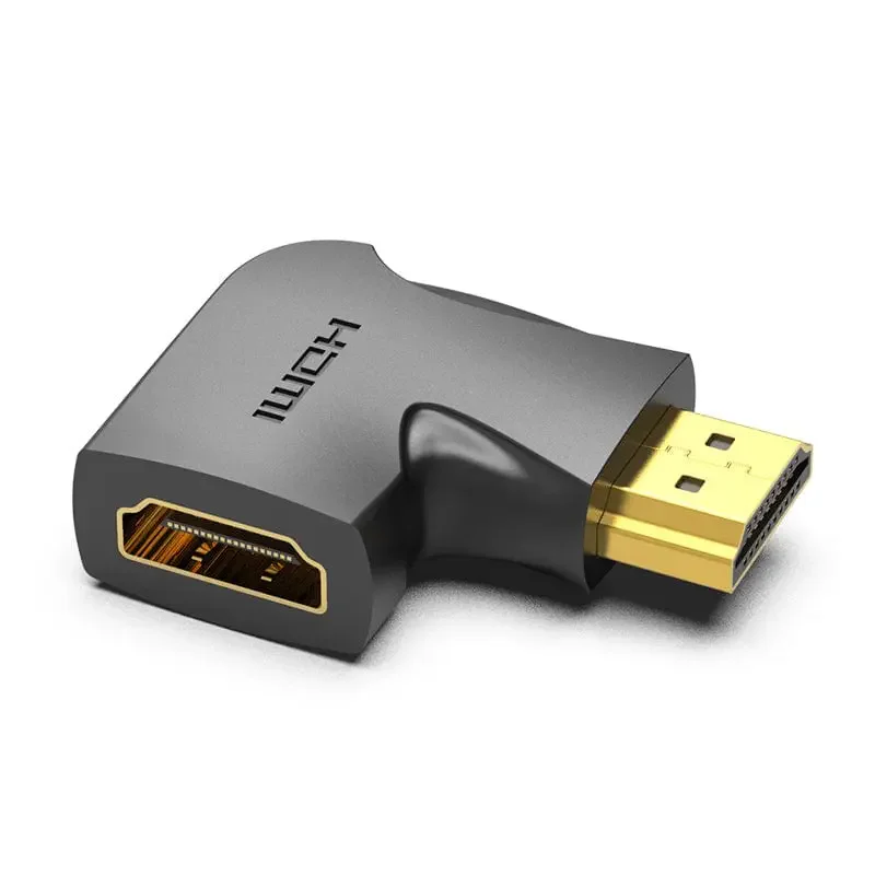 Adaptador HDMI 4K Vention 90º Vertical Macho para Fêmea Preto