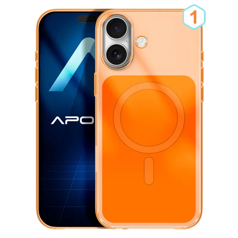 Capa Apokin para iPhone 17 em Silicone Premium com MagSafe Azul - Imagem 2