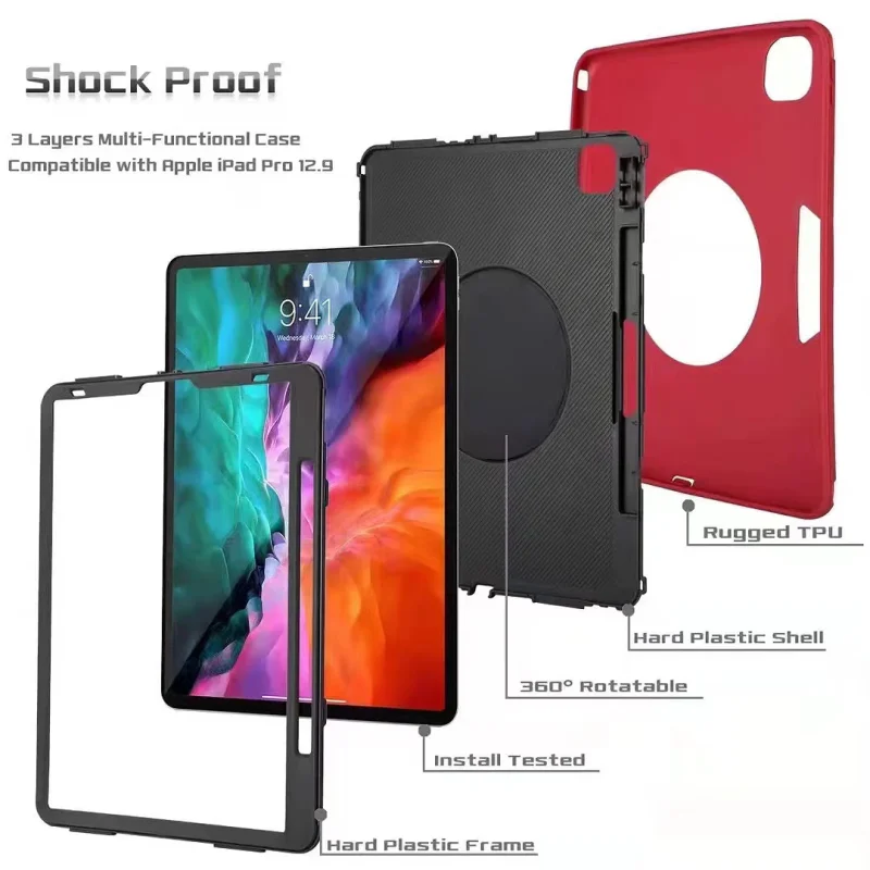 Capa Antichoques Apokin para Tablet Xiaomi Redmi Pad SE 11 polegadas Transparente - Imagem 2