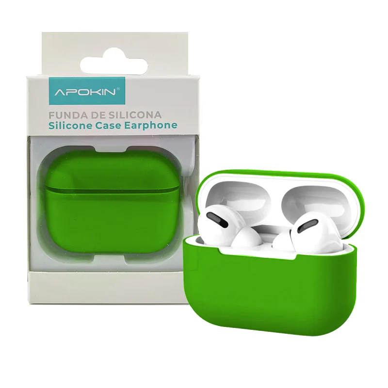 Capa de Silicone Apokin para Apple AirPods Pro Rosa - Imagem 4
