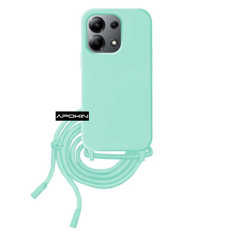Capa Apokin para Xiaomi Redmi Note 13 4G Toque Suave com Cordão Lilás - Imagem 2