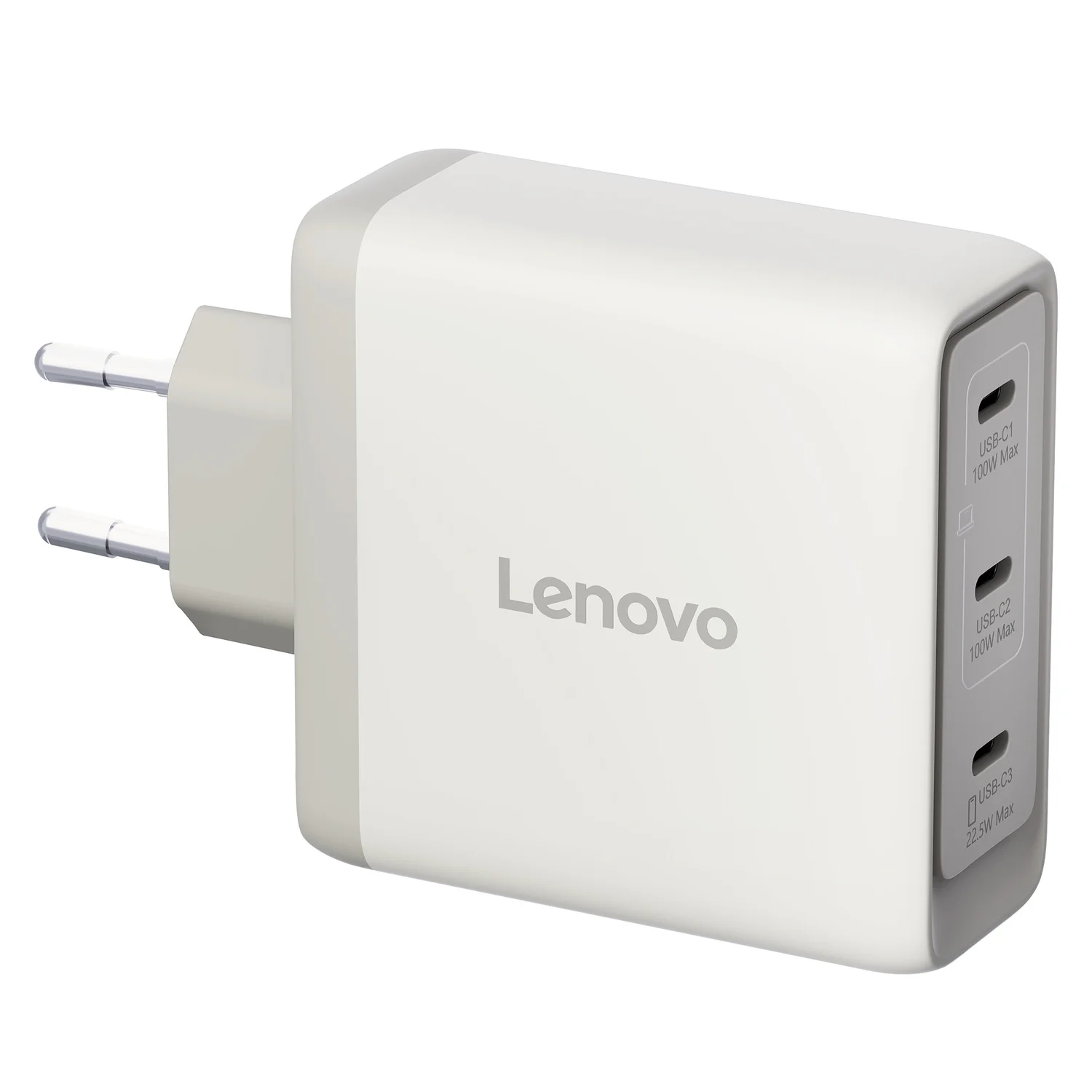 Carregador Lenovo GaN 100W USB-C Multiporta com 3 Portas e Cabo 1,8 m Seashell - Imagem 3