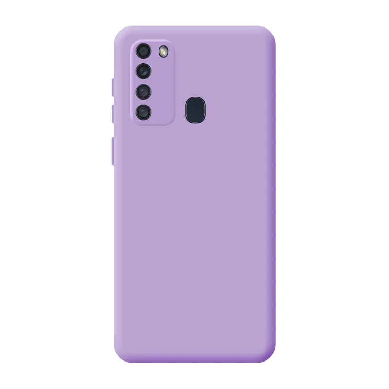 Capa Apokin para Samsung Galaxy A21 em Silicone Macio com Proteção de Câmara 3D Vermelho - Imagem 4
