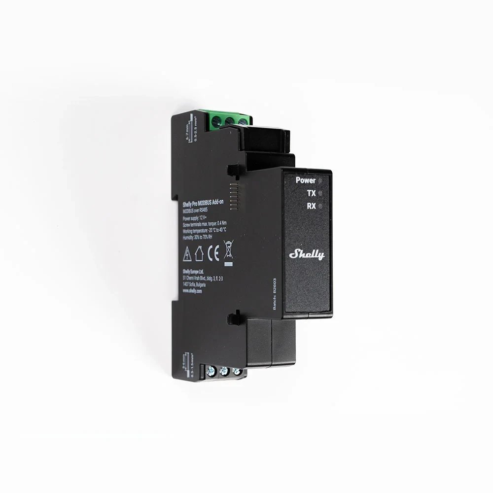 Módulo de Expansão Shelly Pro Modbus Add-on RS485 para Calha DIN - Imagem 2