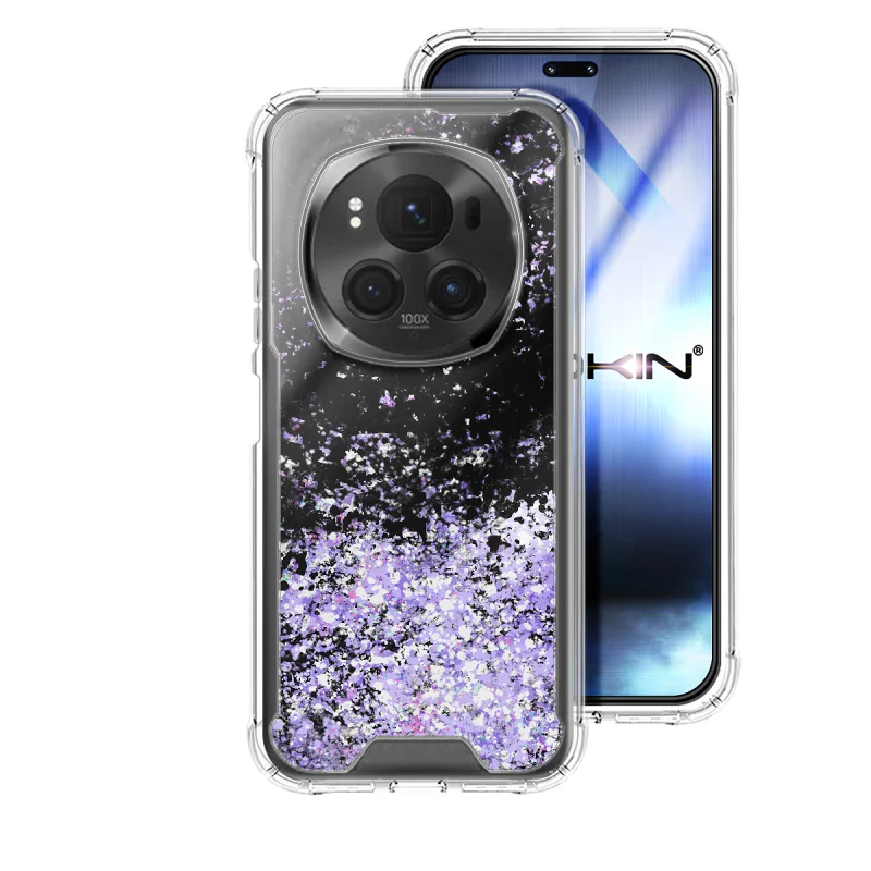 Capa em Gel Apokin para Honor Magic6 Pro com Brilhos Branco - Imagem 2