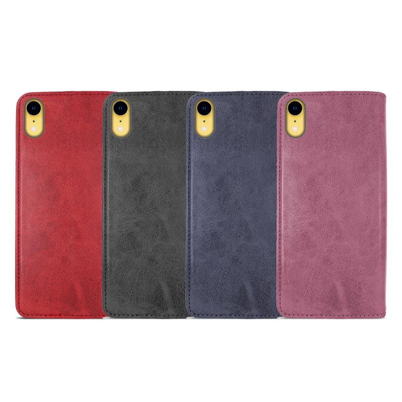 Capa Apokin para Apple iPhone XR com Porta-Cartões em Pele Sintética Preto - Imagem 1