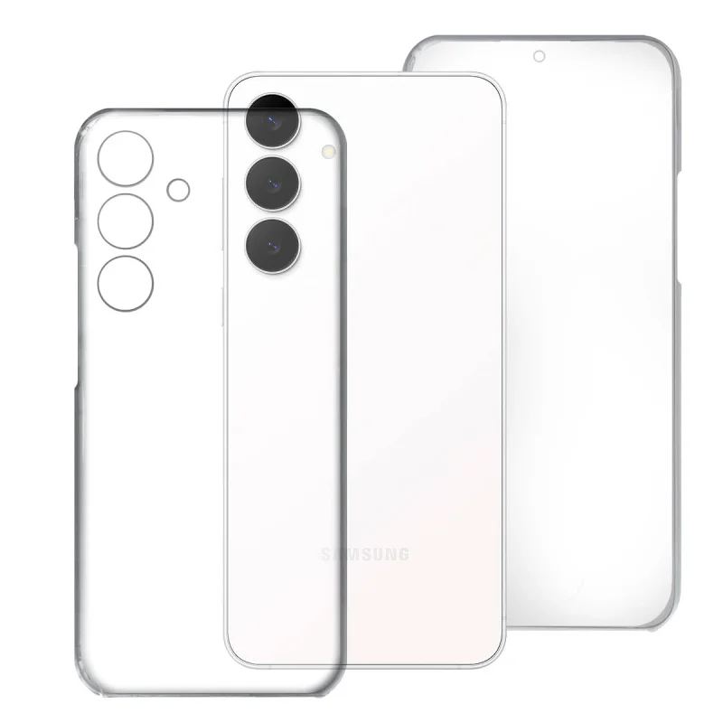 Capa Dupla 360 Apokin para Samsung Galaxy S25 FE Silicone Transparente