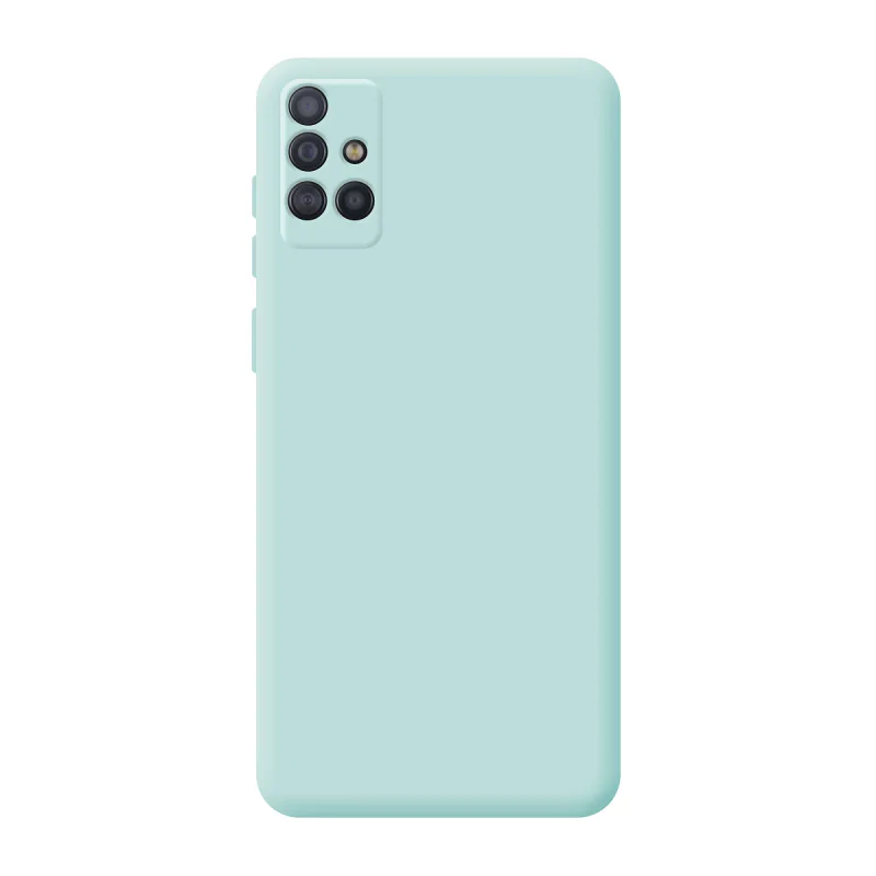 Capa Apokin para Samsung Galaxy A51 Silicone Suave com Proteção de Câmara 3D Azul - Imagem 3
