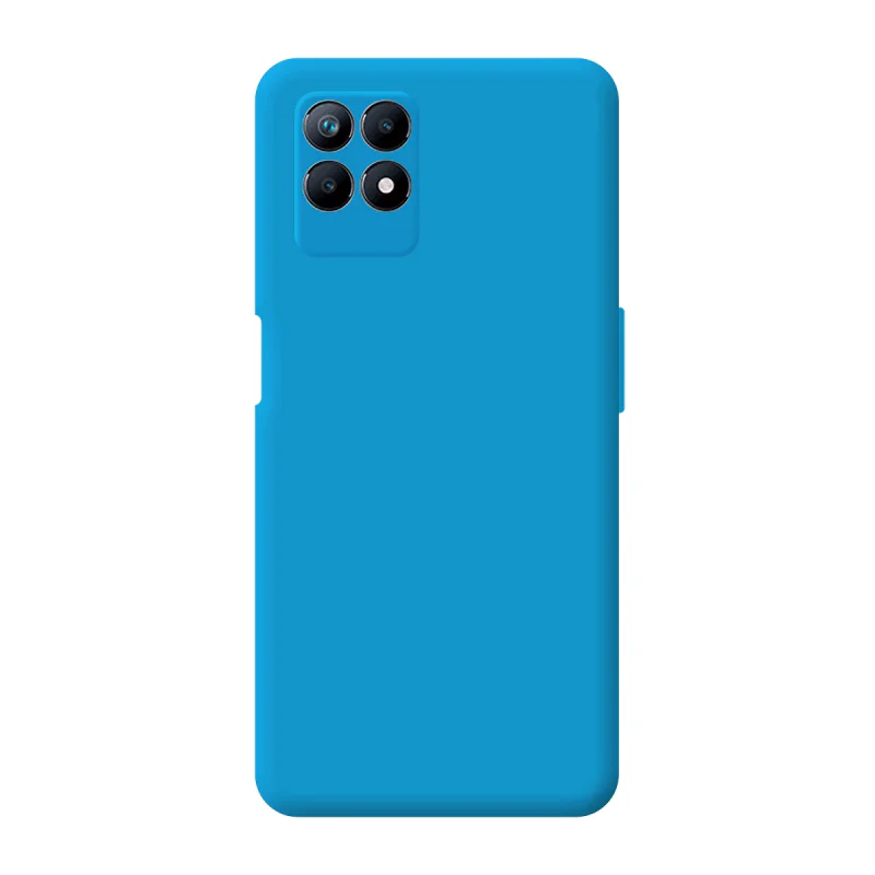 Capa de Silicone Macio Apokin com Proteção de Câmara 3D para Realme 8i Lila - Imagem 2