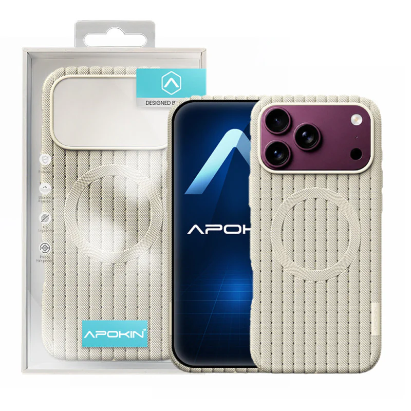 Capa Magnética Apokin com Acabamento em Tecido para iPhone 17 Pro Bordeaux - Imagem 6