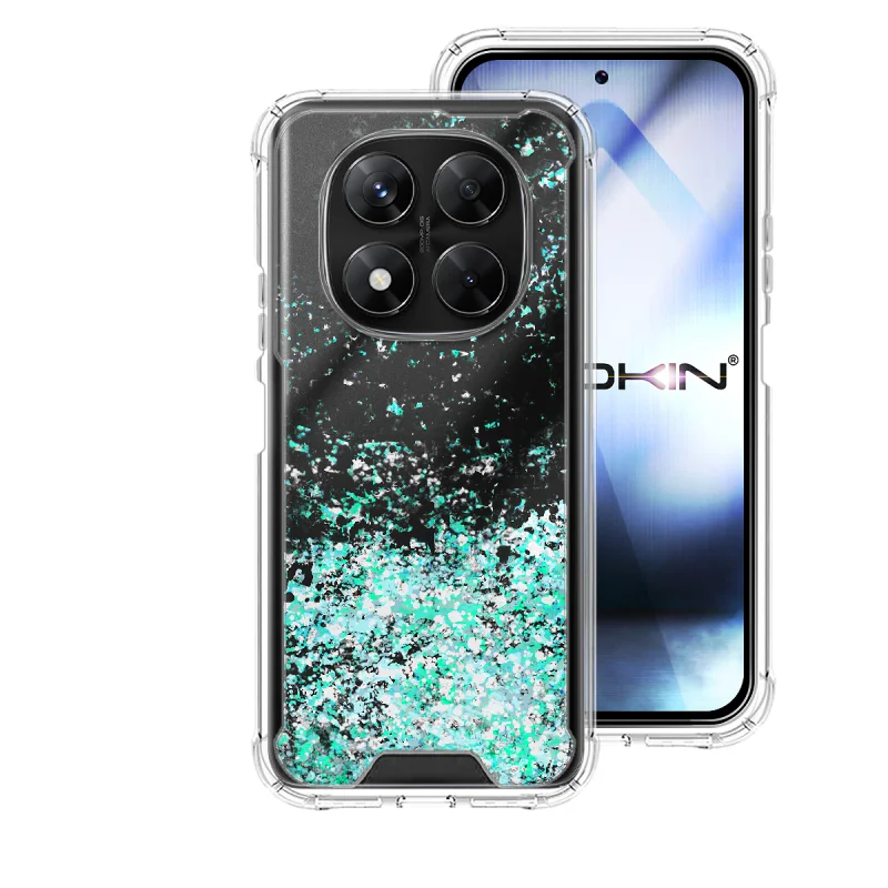 Capa Apokin para Xiaomi Redmi Note 14 Pro 5G / Poco X7 em Gel com Purpurina Variedade de Cores - Imagem 4