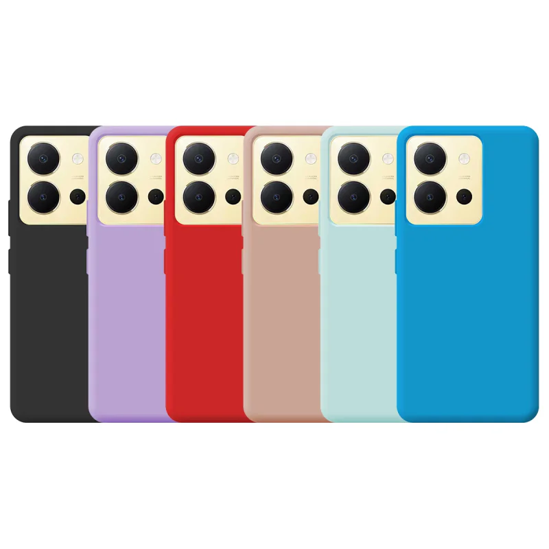 Capa Apokin para Vivo Y36 4G Silicone Suave Azul Turquesa
