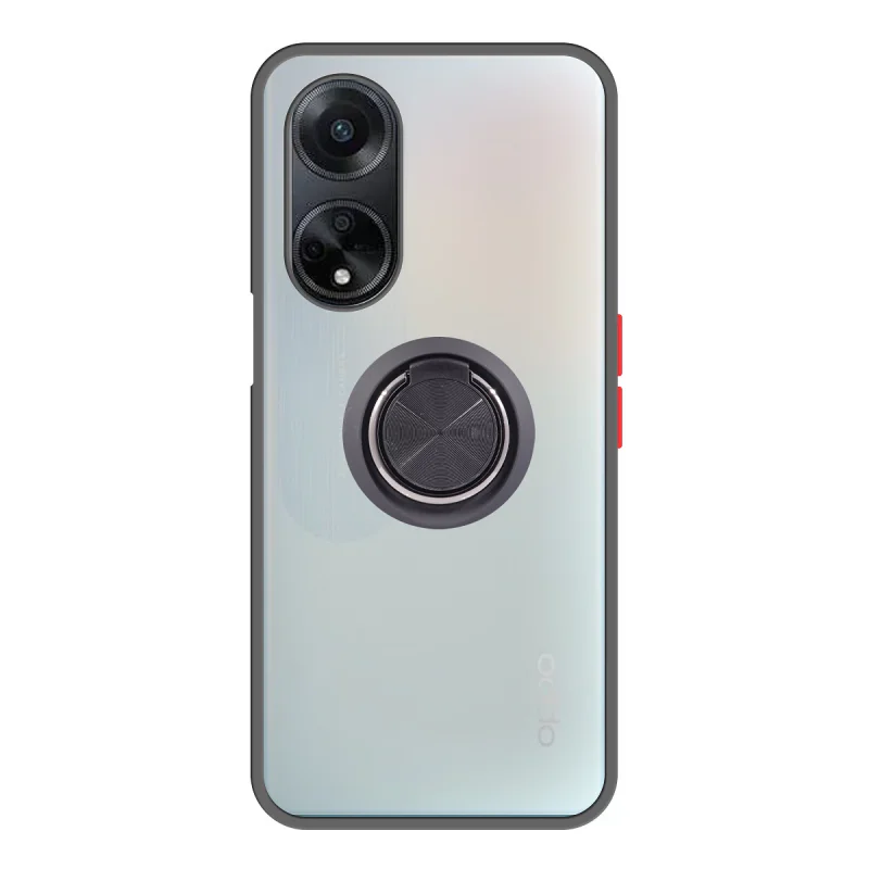 Capa Apokin em Gel Fumada com Íman e Suporte para Oppo A98 Variedade de cores - Imagem 4