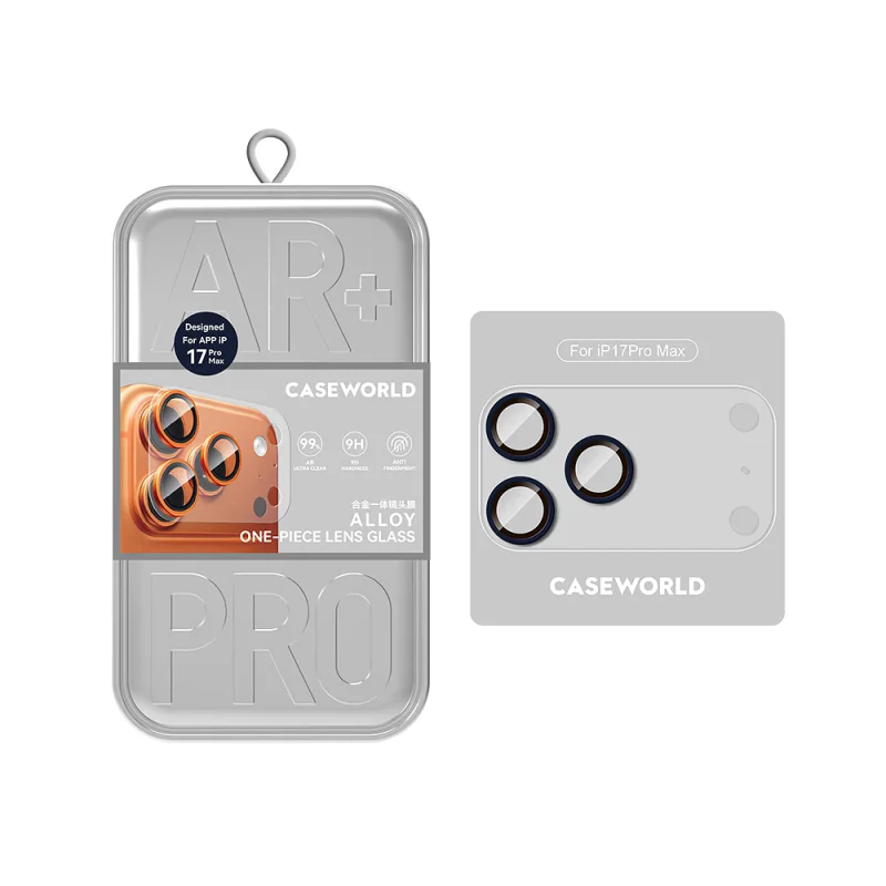 Protetor de Câmara Apokin CaseWorld para iPhone 17 Pro em Alumínio Azul