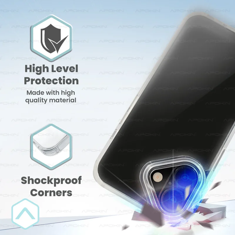 Capa 2 em 1 Apokin ClearStrap para Samsung Galaxy A26 e A17 com Cordão Transparente - Imagem 2