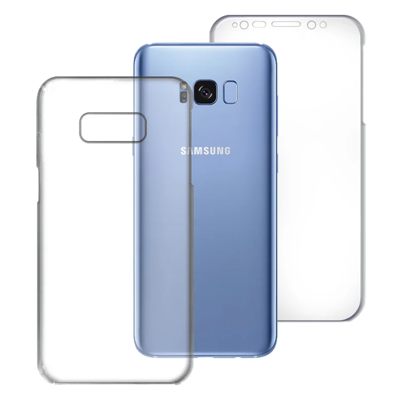 Capa Apokin 360 para Samsung Galaxy S8+ Dupla em Silicone Transparente