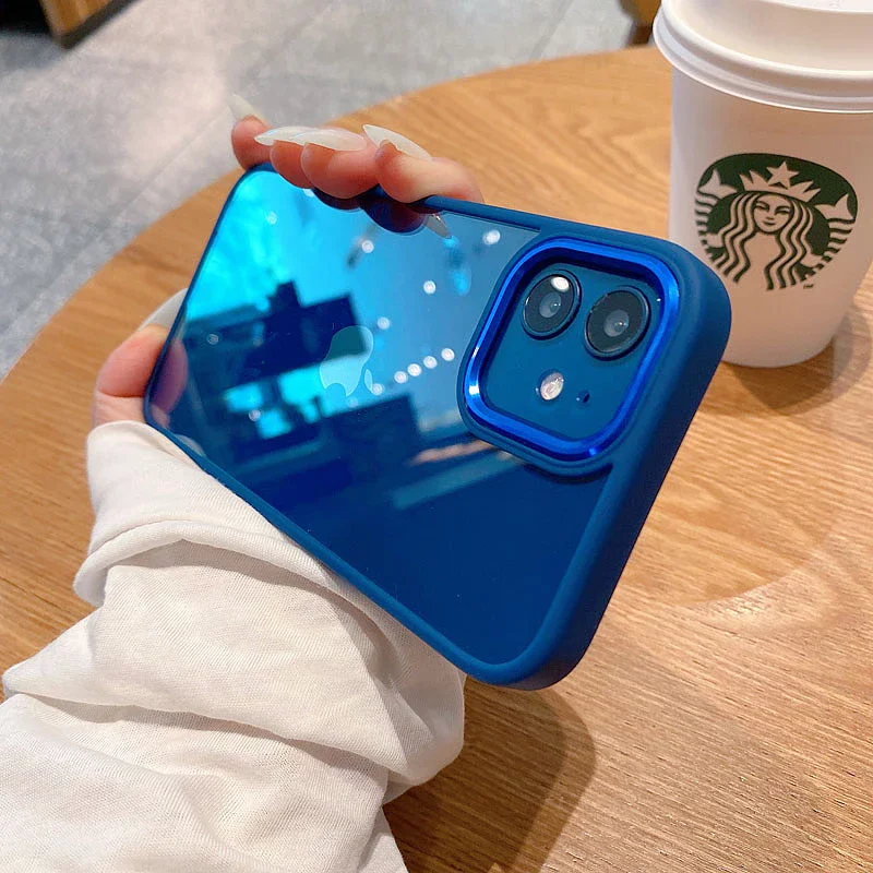 Capa Apokin para iPhone 11 Transparente Antichoque com Rebordo de Câmara em Alumínio Rosa - Imagem 4