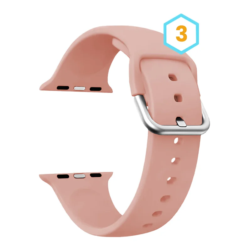 Bracelete Apokin para Apple Watch 38 mm e 40 mm em Silicone 7 - Imagem 3
