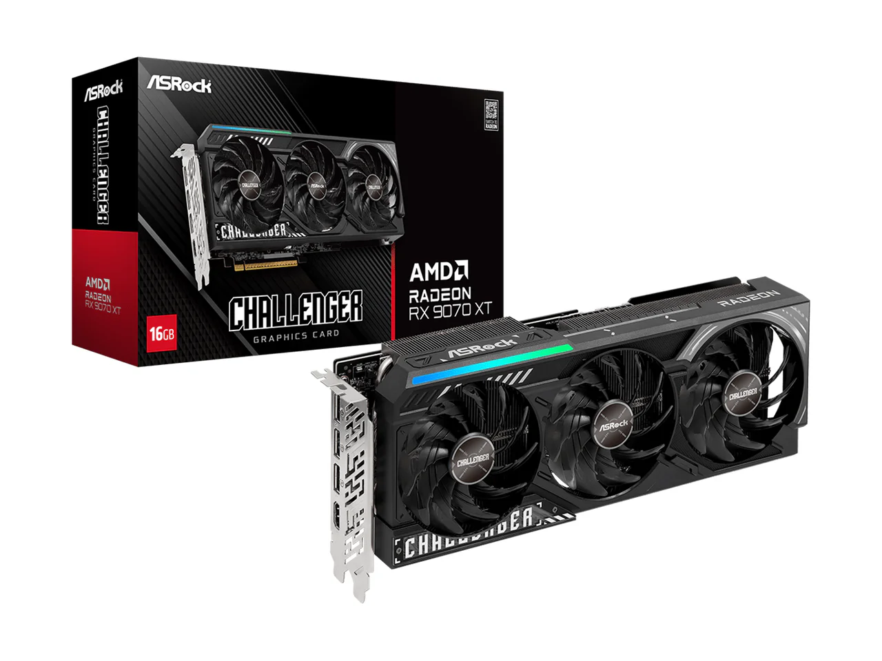 Placa Gráfica ASRock Radeon RX 9070 XT Challenger 16GB GDDR6 - Imagem 6