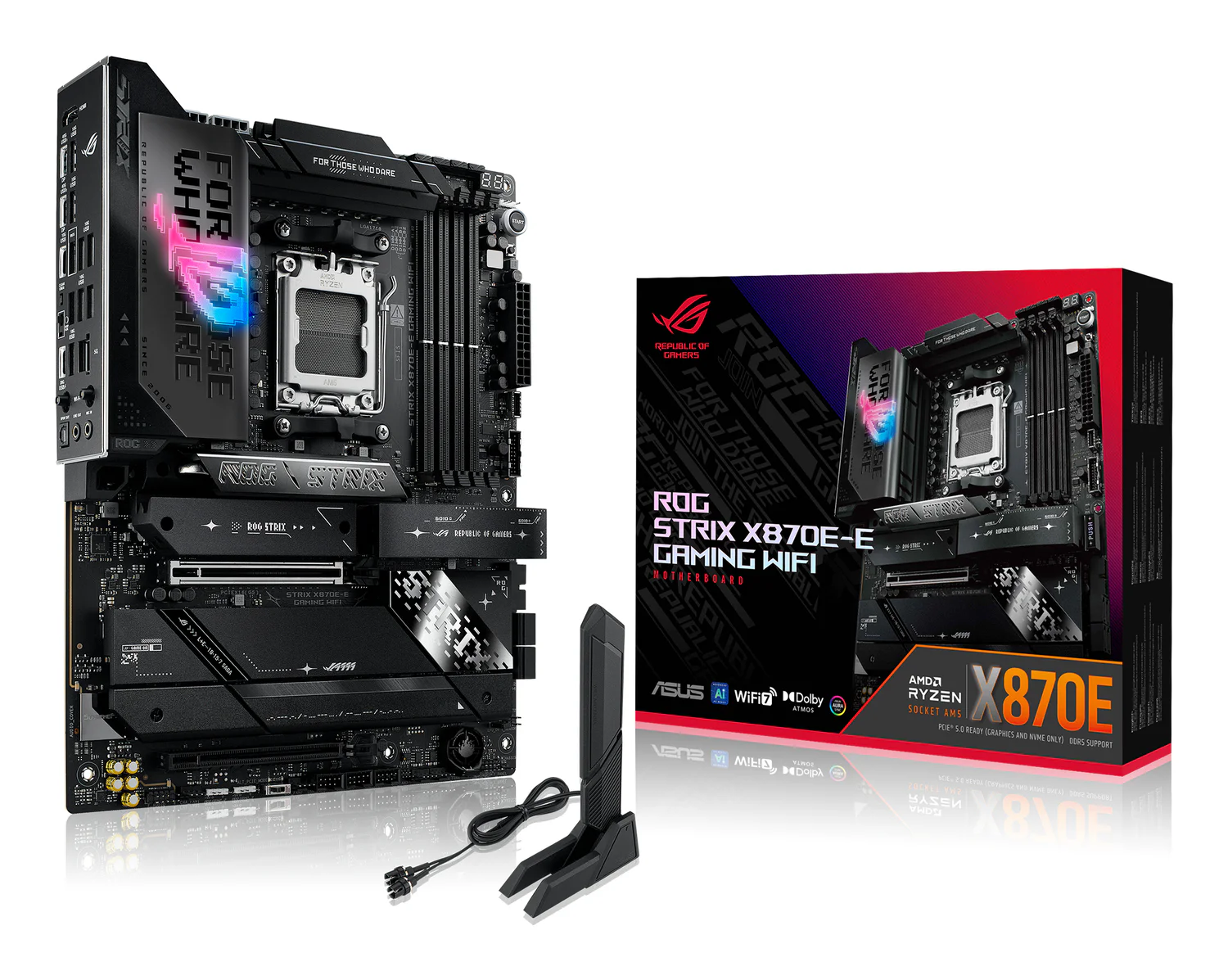 Motherboard ASUS ROG Strix X870E-E Gaming WiFi ATX AM5 DDR5 USB4 Wi-Fi 7 - Imagem 4