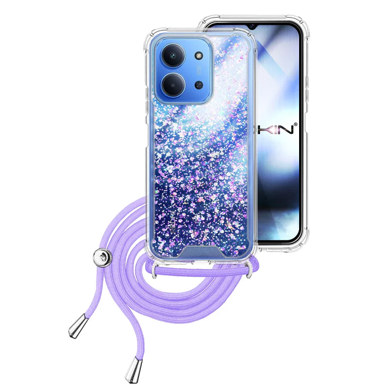 Capa em Gel Apokin para Xiaomi Redmi 15C 173 mm Transparente com Cordão Preto - Imagem 2