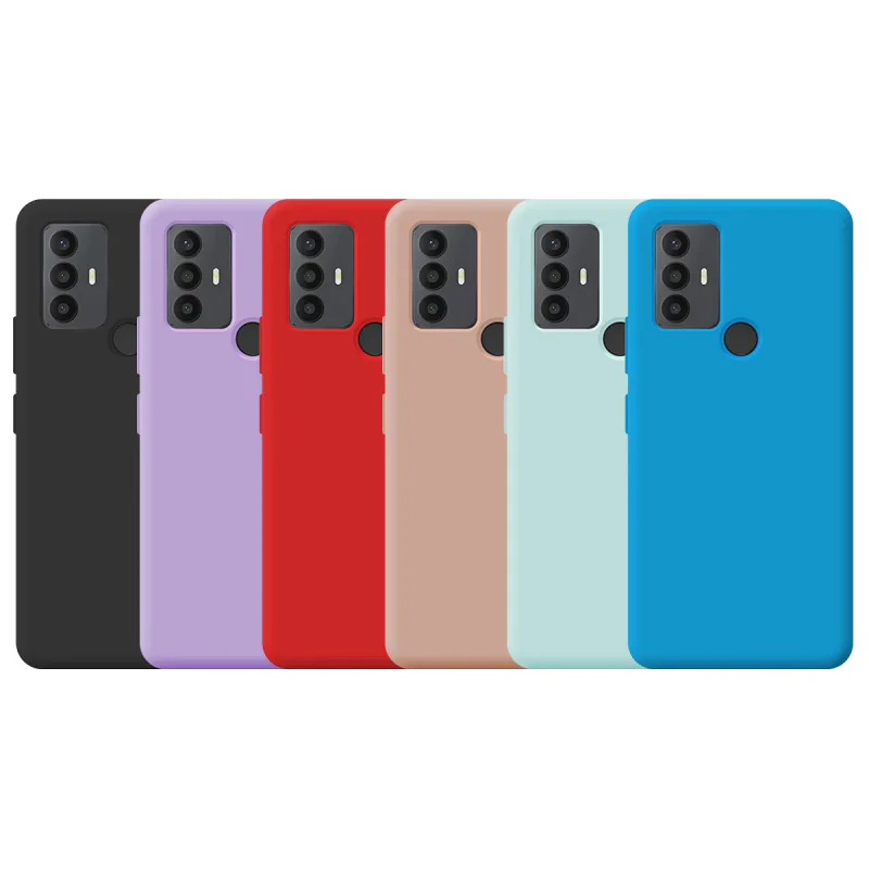 Capa Apokin para TCL 30 SE / 306 Silicone Macio com Proteção 3D Azul - Imagem 1
