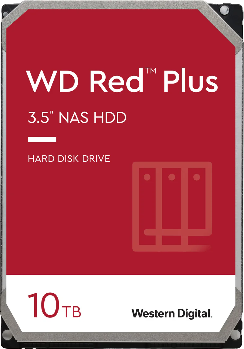 Disco Rígido Western Digital WD Red Plus NAS 10TB 3.5" SATA III 7200 RPM 512MB - Imagem 2