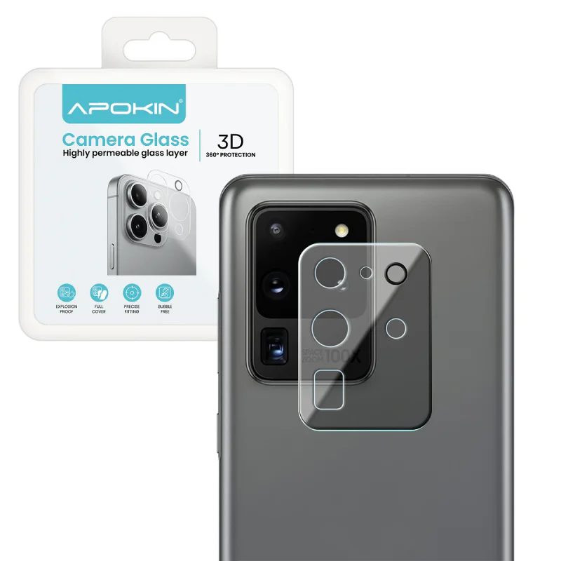Protetor de Câmara Apokin para Samsung Galaxy S20 Ultra em Vidro Temperado