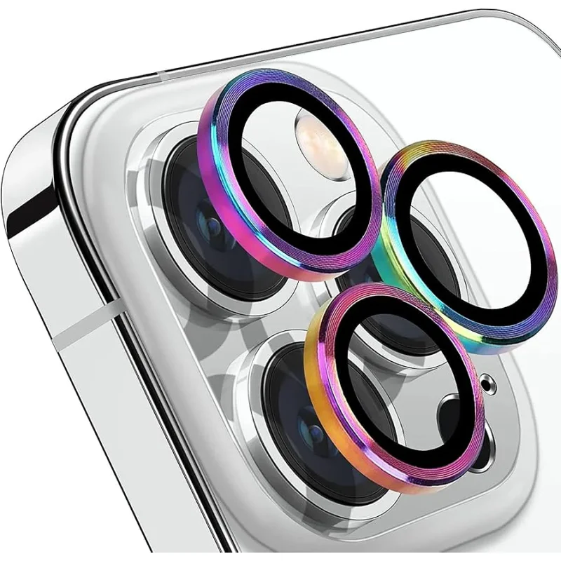 Protetor de Lentes Apokin para iPhone 13 Pro e 13 Pro Max Rainbow - Imagem 1