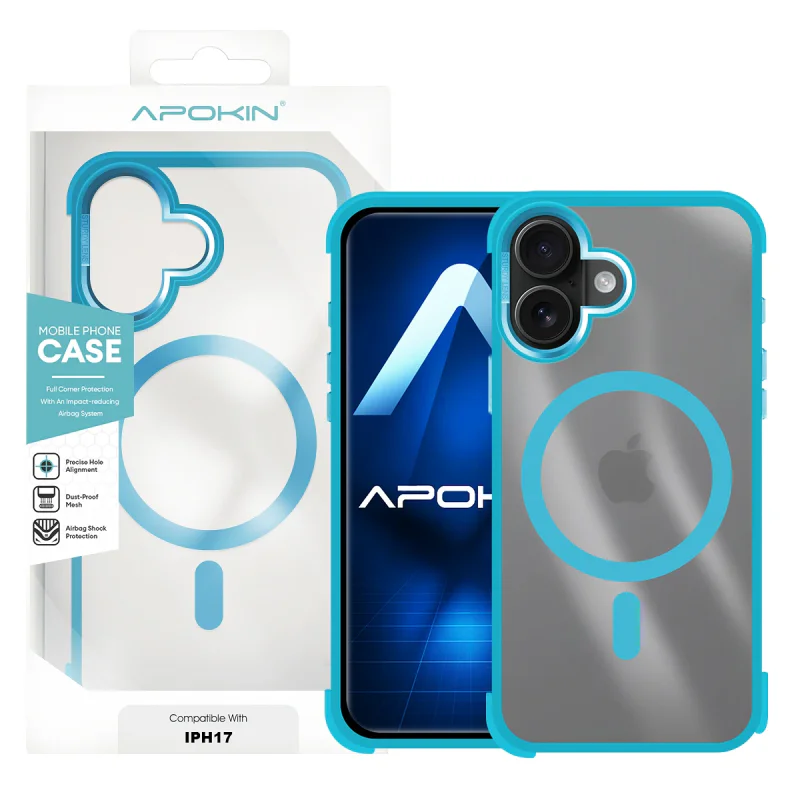 Capa de Silicone Apokin com MagSafe para iPhone 17 Rosa - Imagem 5