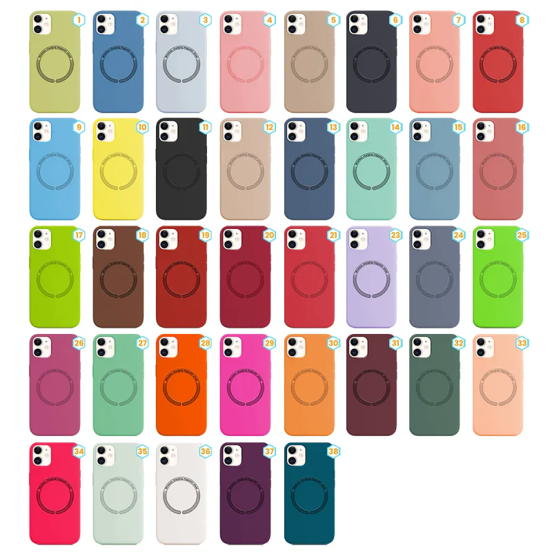 Capa Apokin em Silicone Líquido com MagSafe para iPhone 11 Cor 2 - Imagem 1