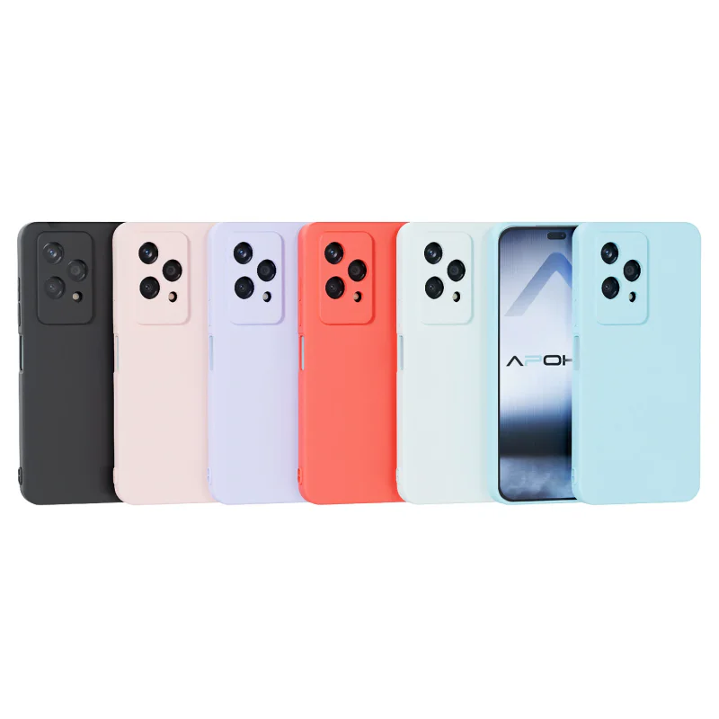 Capa Apokin para Honor 200 Lite Silicone Suave Vermelho