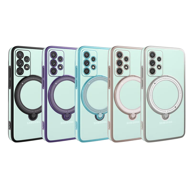Capa Apokin para Samsung Galaxy A52 com Anel MagSafe Lilás - Imagem 1