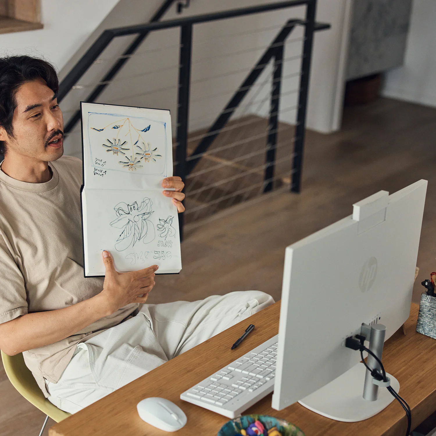 Computador All-in-One HP 24-cr0038ns 23,8" FHD Intel Core i3-1315U 8GB 512GB SSD Windows 11 Home - Imagem 7