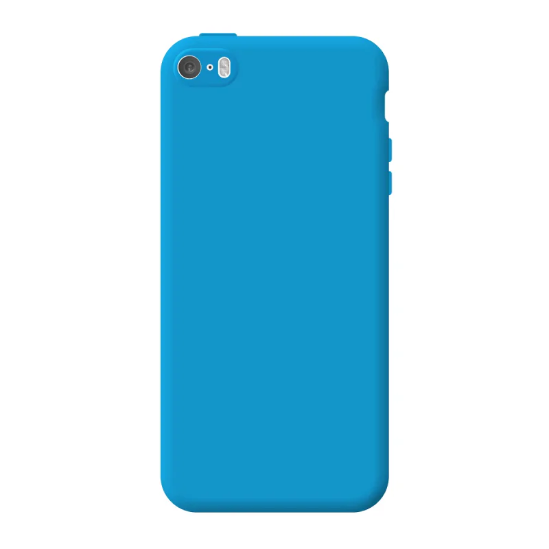 Capa de Silicone Apokin com Proteção de Câmara 3D para iPhone 5 e 5s Preto - Imagem 2
