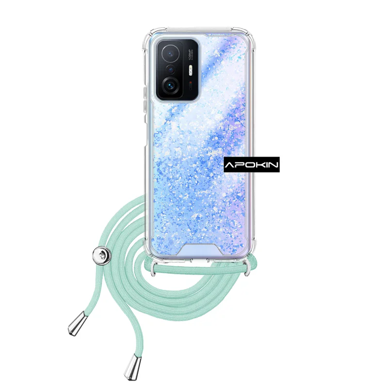 Capa de Gel Apokin Transparente com Cordão para Xiaomi 11T e 11T Pro Variedade de cores - Imagem 4
