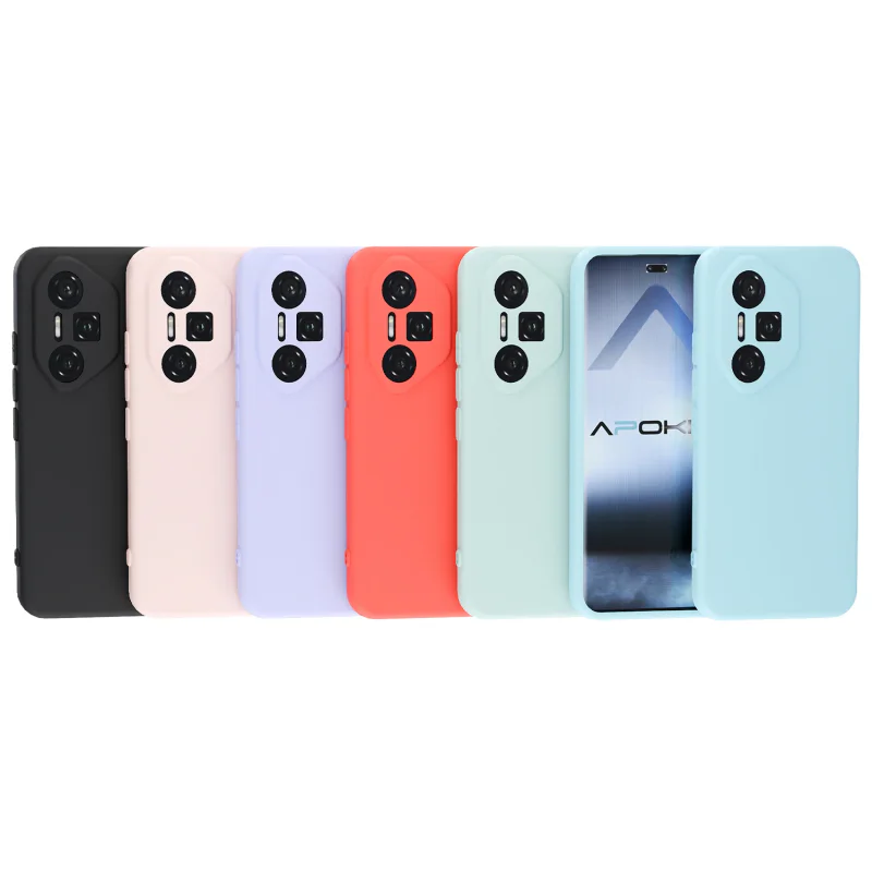 Capa Apokin para Honor 300 Pro e Ultra em Silicone Suave Vermelho