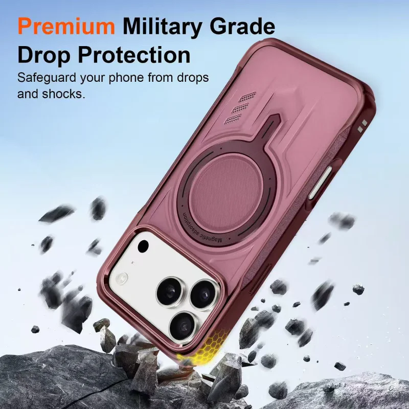 Capa Apokin Mech Armor para iPhone 17 Pro Max / 18 Pro Max Branco - Imagem 2