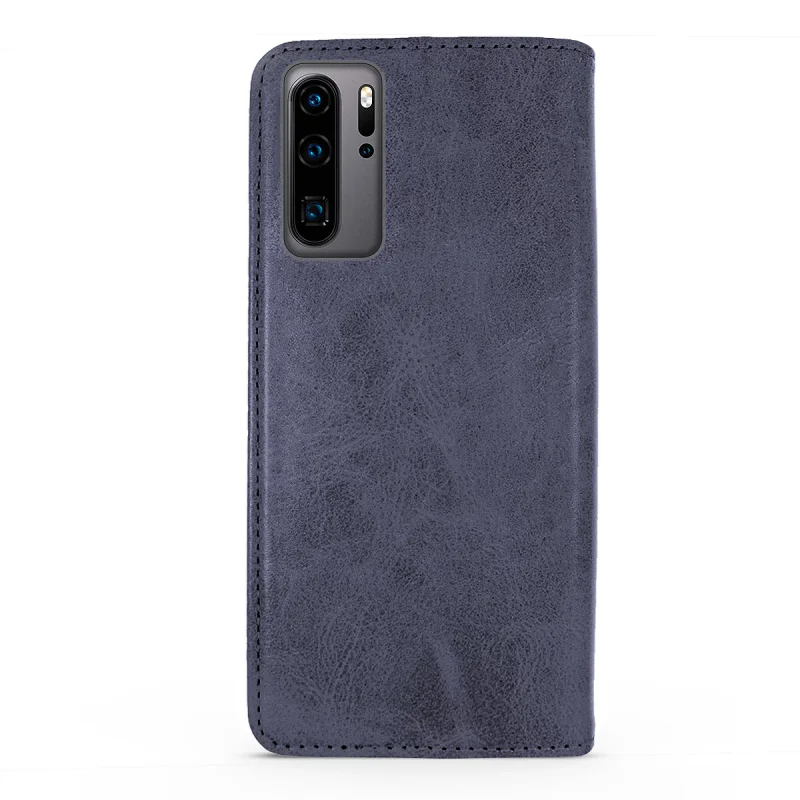 Capa de Pele Sintética Apokin com Porta-cartões para Huawei P30 Pro Vermelho - Imagem 3