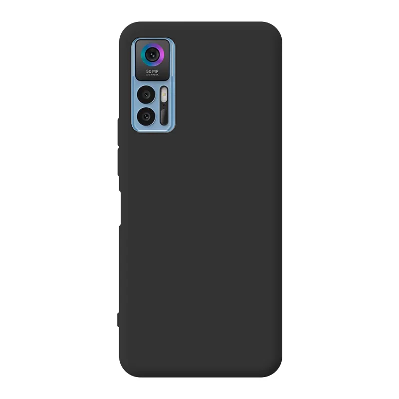 Capa Apokin para TCL 30 5G / 30 Plus em Silicone Macio com Proteção de Câmara 3D Vermelho - Imagem 2