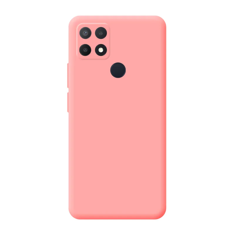 Capa Apokin Silicone Macio com Proteção de Câmara 3D para Oppo A15 Vermelho - Imagem 4