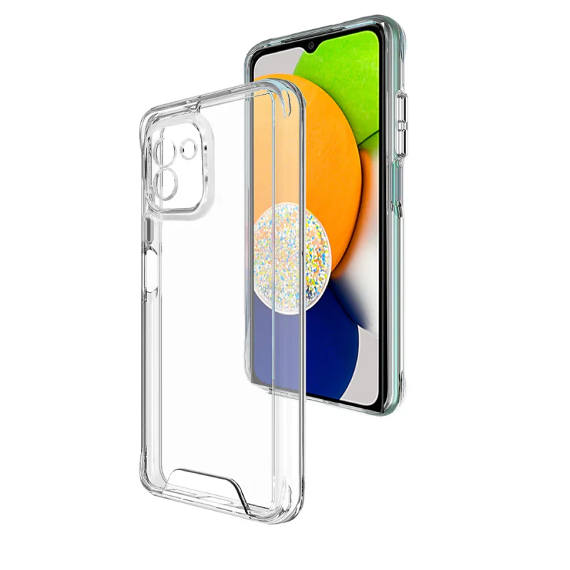 Capa Transparente de Acrílico Rígido Apokin Space para Samsung Galaxy A03 - Imagem 1