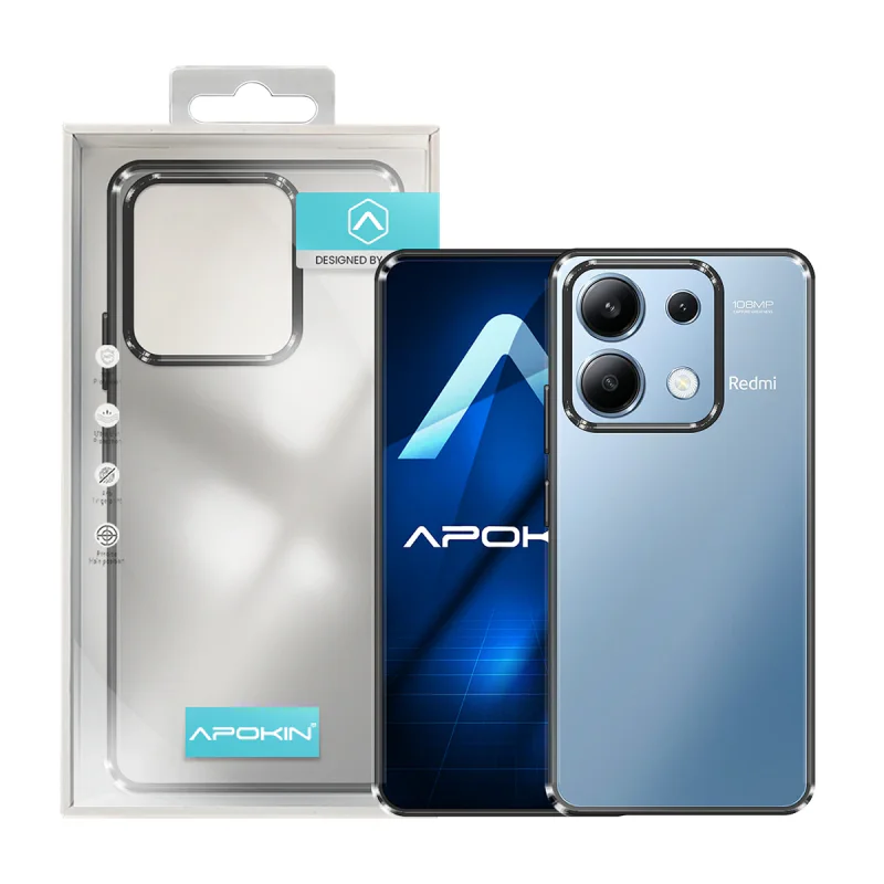 Capa Apokin para Xiaomi Redmi Note 13 5G Borda Colorida Antichoques Transparente - Imagem 2