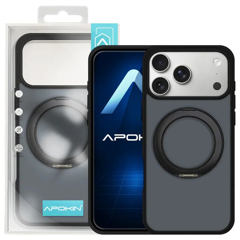 Capa Apokin para iPhone 17 Pro Max / 18 Pro Max Mate com Aro MagSafe Branco - Imagem 2