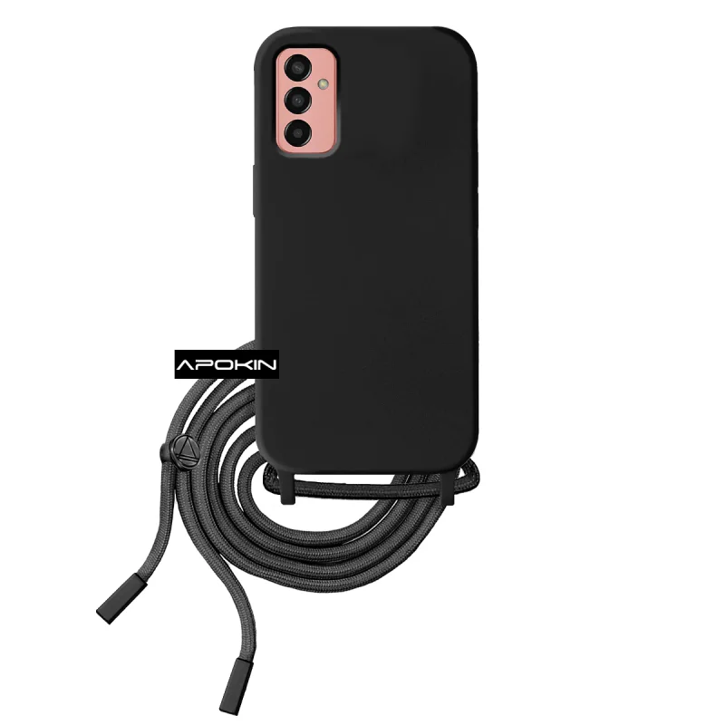 Capa em Gel Macio Apokin para Samsung Galaxy M13 4G e M23 5G com Cordão Vermelho - Imagem 6