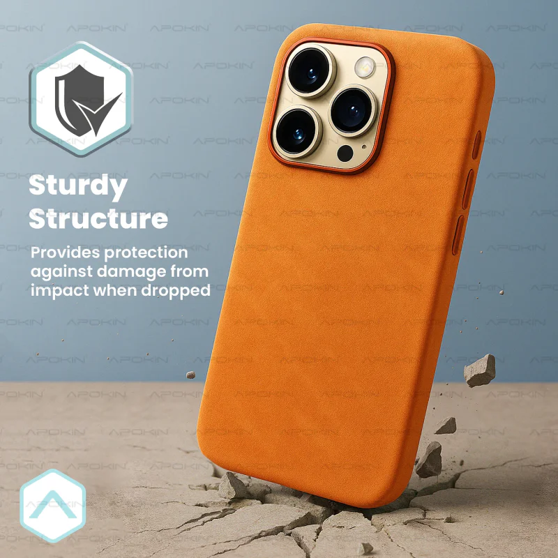 Capa Mocome Apokin para iPhone 17 Pro Max em Pele com MagSafe Pistacho - Imagem 2