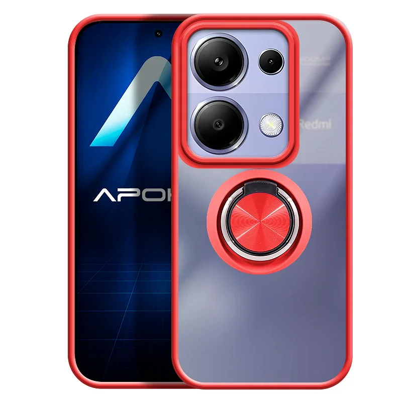 Capa de Gel Apokin com Íman e Suporte Fumado para Xiaomi Redmi Note 13 Pro 4G Azul - Imagem 2