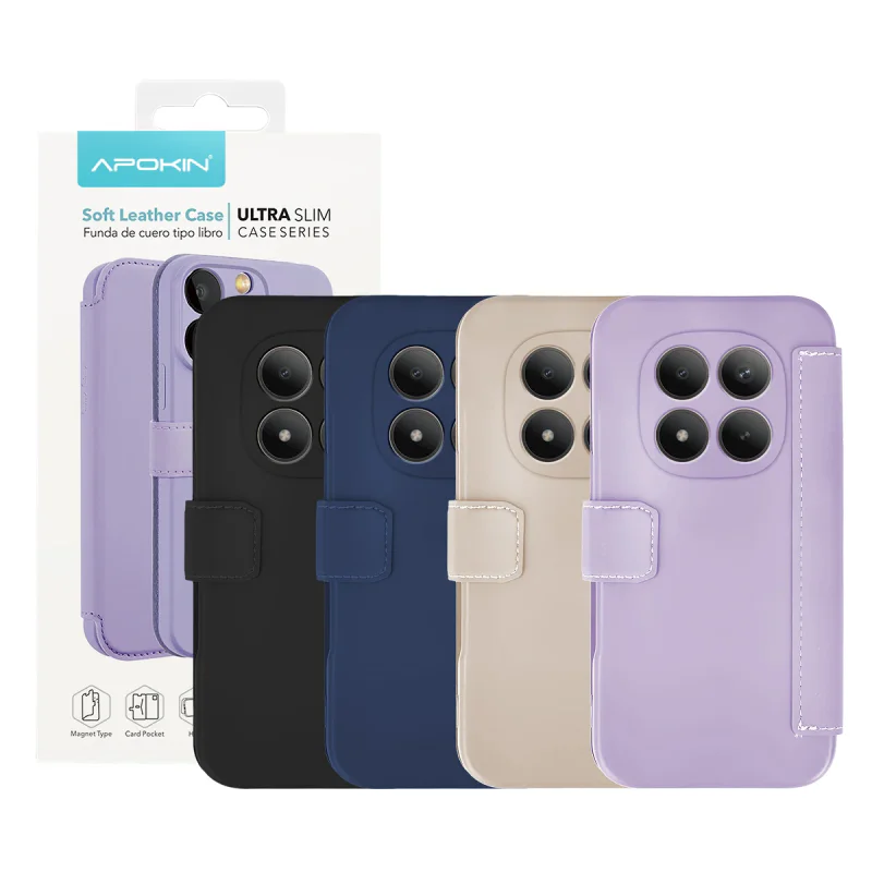 Capa de Silicone Apokin para Xiaomi Redmi Note 15 Pro Plus 5G Lilás