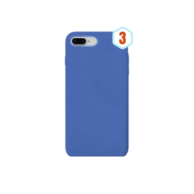 Capa de Silicone Apokin para iPhone 7 Plus e 8 Plus Efeito Pele Cor 32 - Imagem 5